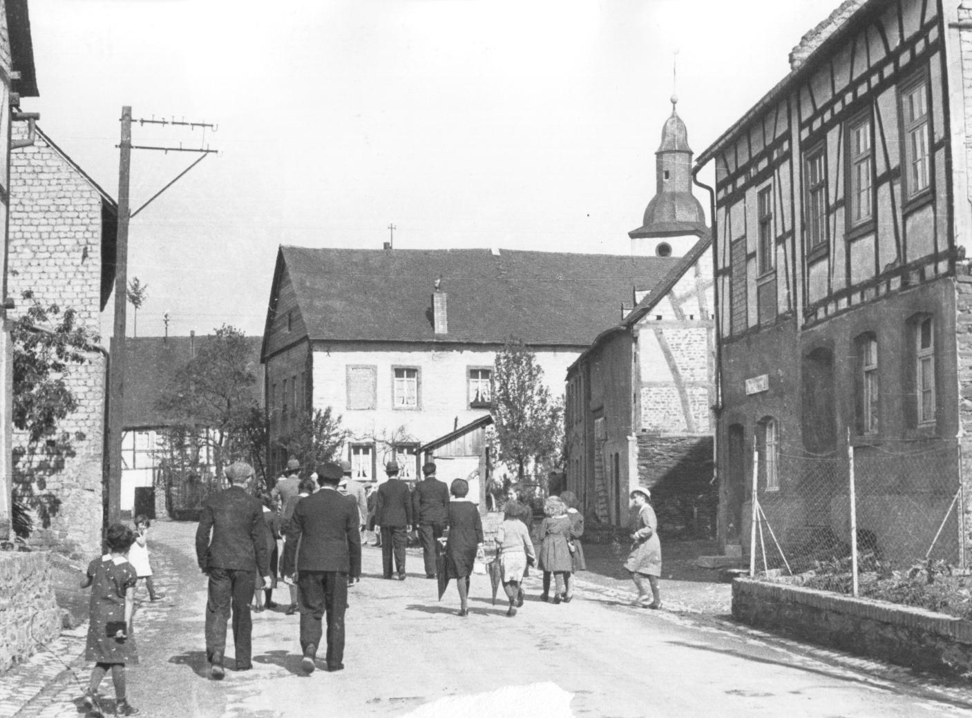 Mittelstrimmig Luftaufnahme 1957