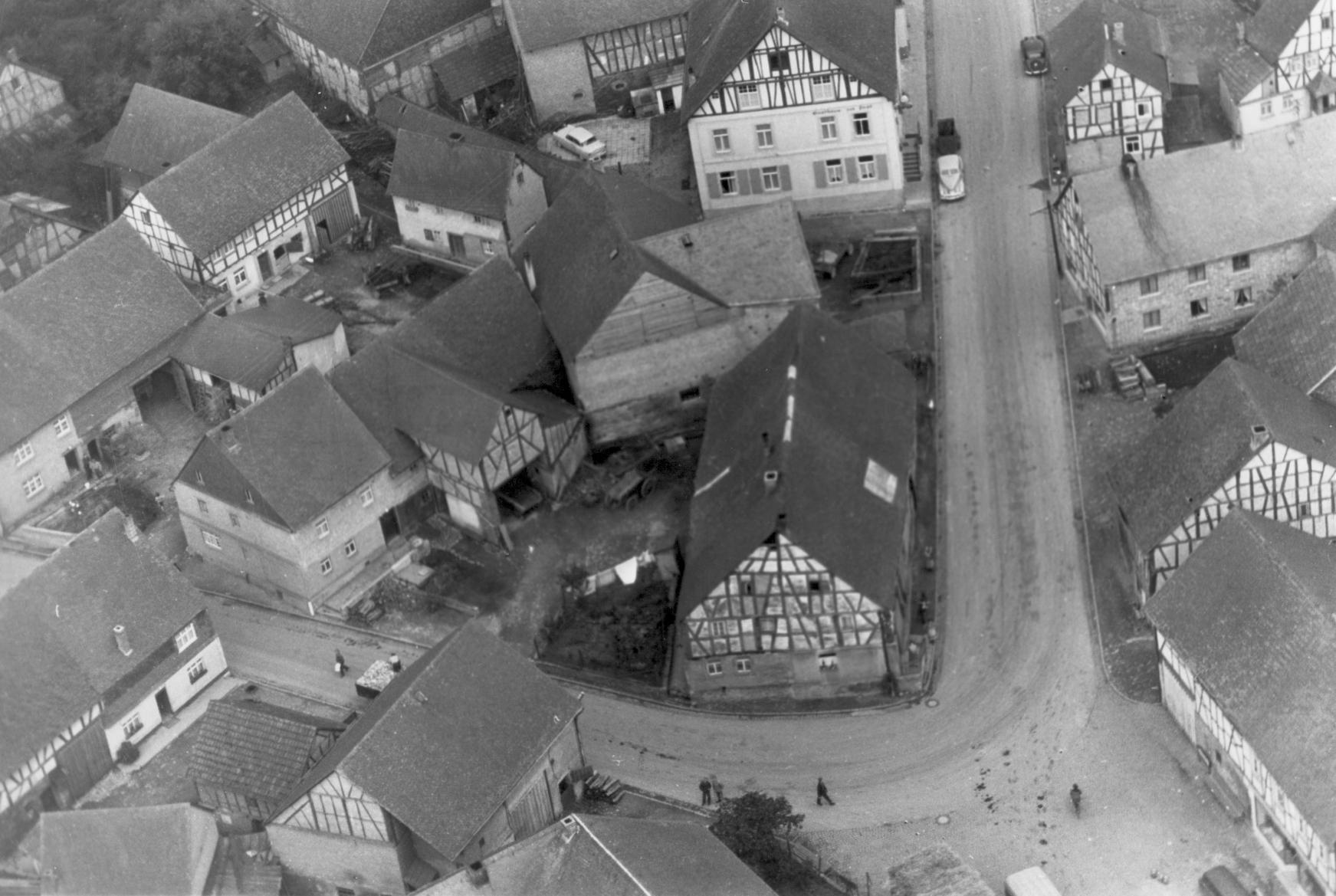 Mittelstrimmig Luftaufnahme 1957