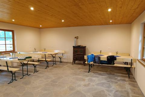 Die Schockhütte von innen