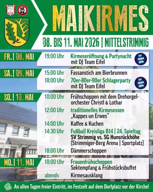 Maikirmes Mittelstrimmig 2026