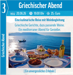 Niwara Millemaje: Griechischer Abend