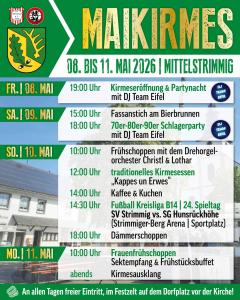 Maikirmes Mittelstrimmig 2026